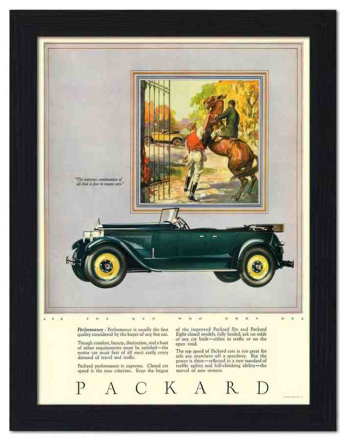 1888 packard 1926 2 Vintage Advert A4 Photo Print