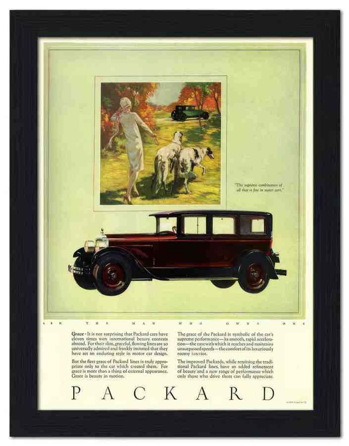 1890 packard 1926 2 Vintage Advert A4 Photo Print