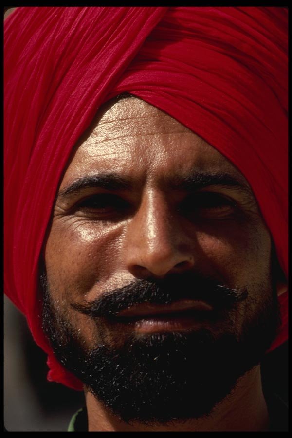 189014 A Sikh Man Wearing A Turban, Delhi, India A4 Photo Print