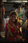 189039 Village Girl, Patna, India A4 Photo Print