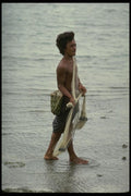 189069 Fisherman, Upolu Island, Western Samoa A4 Photo Print