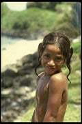 189071 Girl In Tula Village On Tutuila Island, American Samoa A4 Photo Print