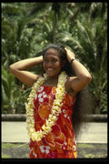 189075 Girl In Tula Village, Tutuila Island, American Samoa A4 Photo Print