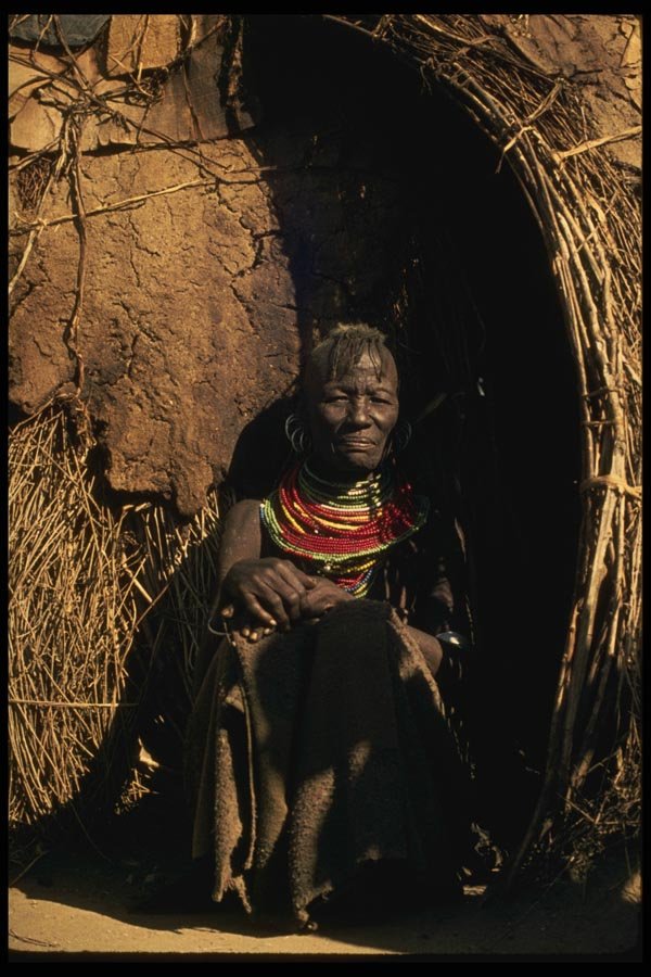 189083 Wife Of A Turkana Tribe Chief, Near Baragoi, Kenya A4 Photo Print
