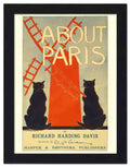 1895 about paris cats 2 Vintage Advert A4 Photo Print