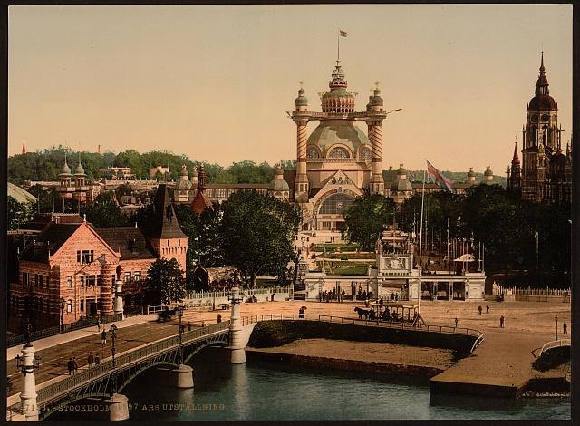 1897 Art Institute Stockholm Vintage A4 Photo Print
