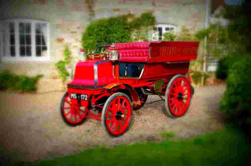 1897 Daimler Twin Cylinder 4HP Rougemont Wagonette A4 Photo Print