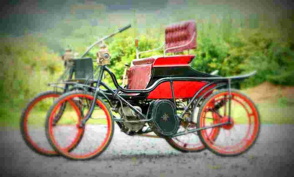 1898 Daley Quadricycle A4 Photo Print