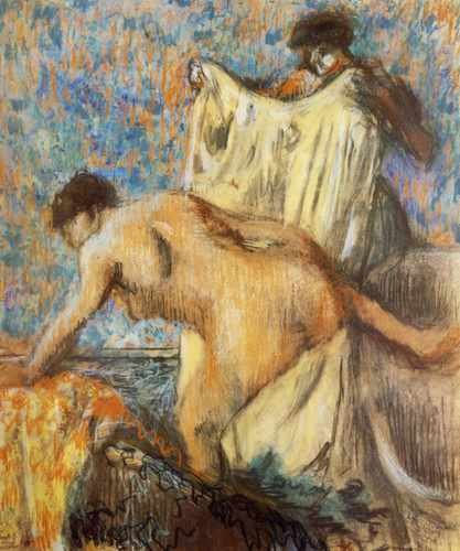 1898 Femme Sortant Du Bain Pastel 95X81 Cm Soleure Kunstmuseum A4 Photo Print