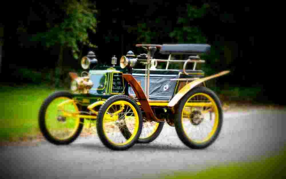 1899 Vivinus 3 half HP Two Seater Voiturette A4 Photo Print