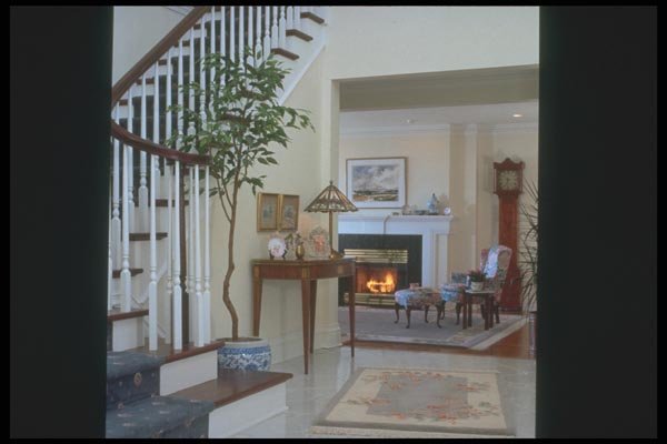 190007 Inviting Living Room Entrance A4 Photo Print