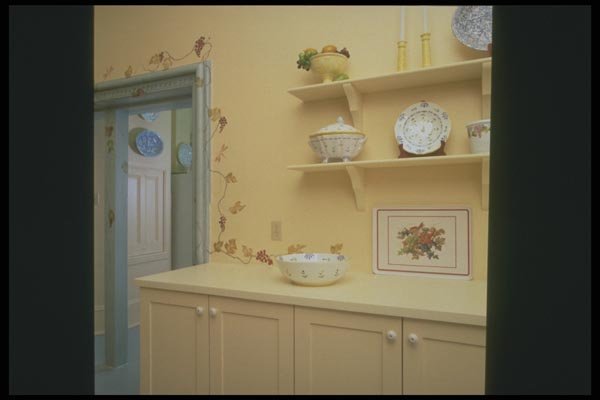 190028 Yellow Toned Pantry A4 Photo Print
