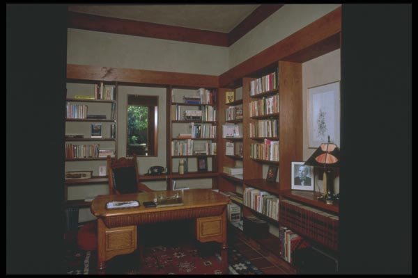190043 Wooden Library A4 Photo Print