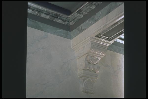190052 Marble Ceiling, Painted Detail A4 Photo Print