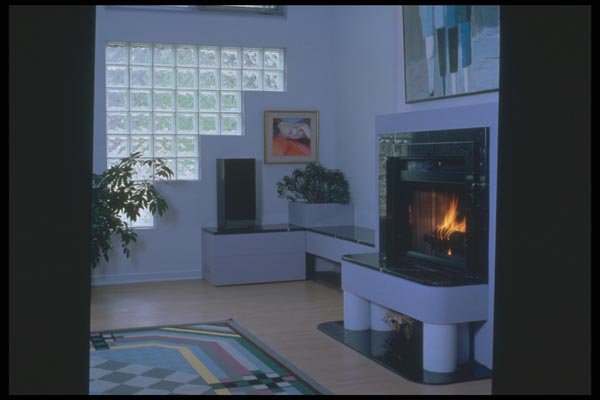 190056 Enchanting Fireplace A4 Photo Print