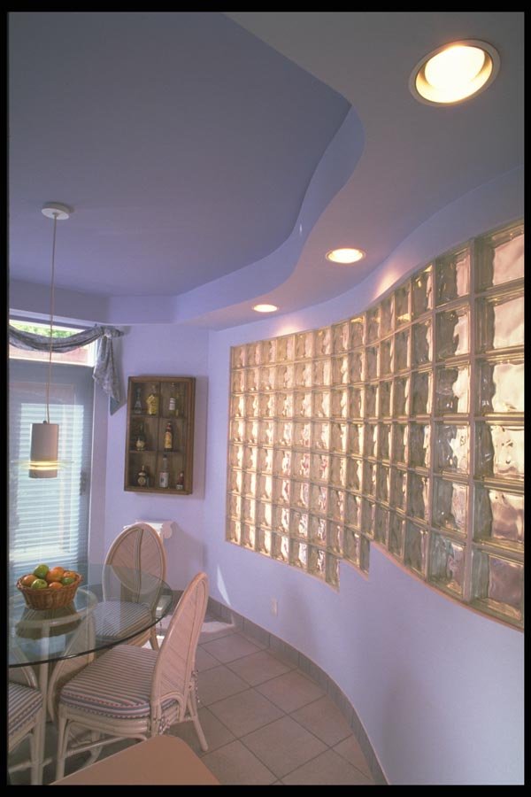 190078 Glass Block Kitchen A4 Photo Print