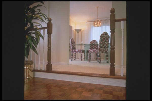 190081 Sunken Parkay Floor Entrance A4 Photo Print
