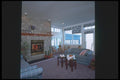 190084 Family Room Of Blue A4 Photo Print