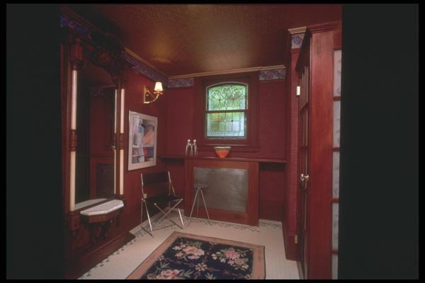190097 Stained Glass Sitting Area A4 Photo Print