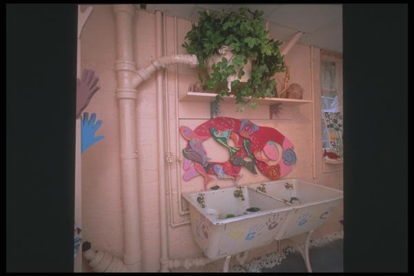 190098 Painted Laundry Sinks A4 Photo Print