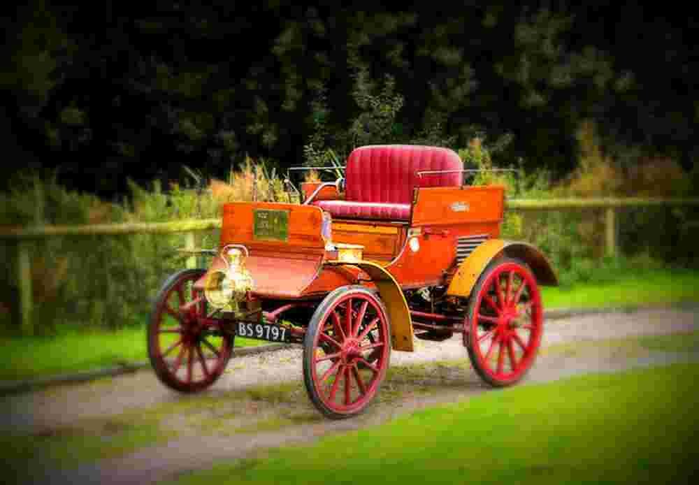 1901 Albion 8HP A1 Dogcart A4 Photo Print