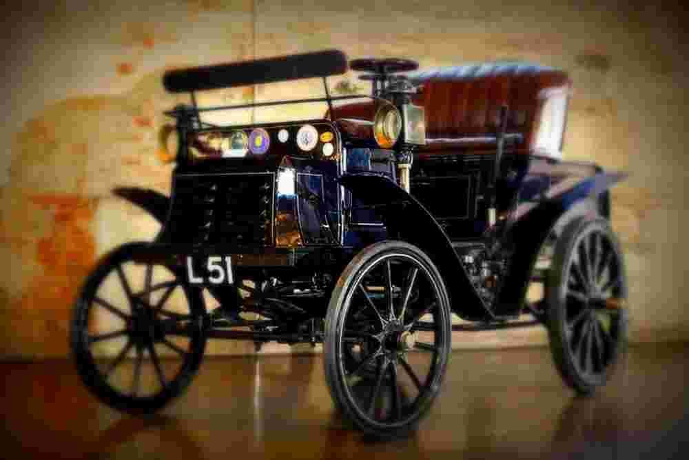 1901 Benz Ideal 7HP Twin Cylinder Contra Motor Vis a Vis A4 Photo Print
