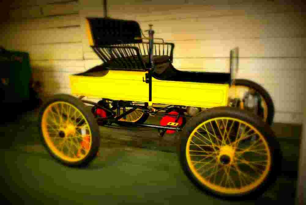 1901 Crestmobile Model B 3 half HP Runabout A4 Photo Print