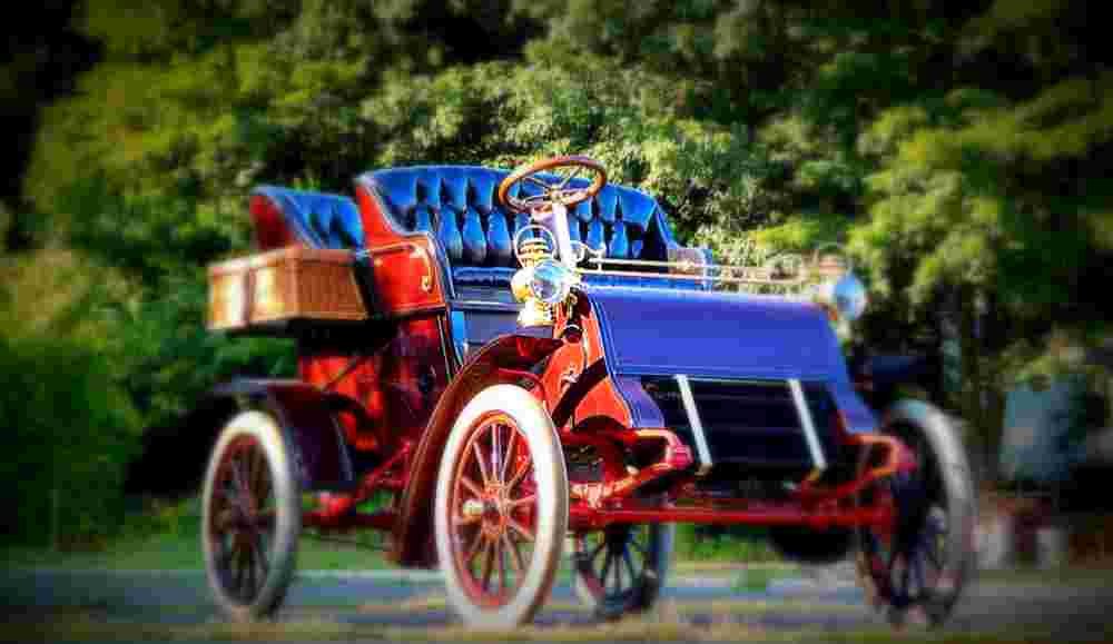 1903 Cadillac Model A Rear Entrance Tonneau A4 Photo Print