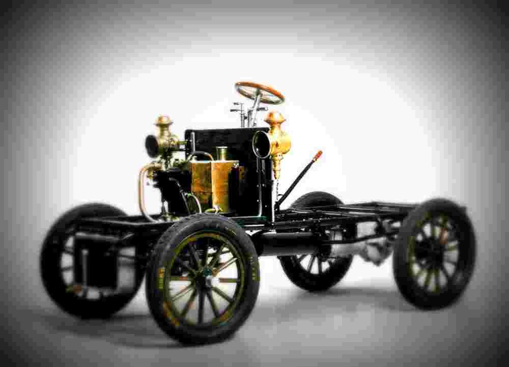 1903 De Dion Bouton chassis engine A4 Photo Print
