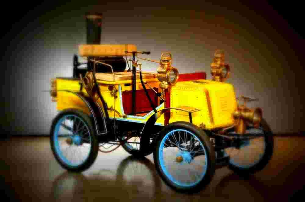 1903 English Mechanic Steam Car A4 Photo Print
