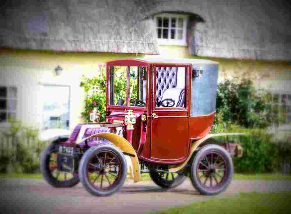 1904 De Dion Bouton 8HP Model V Coupe Leon Molon A4 Photo Print