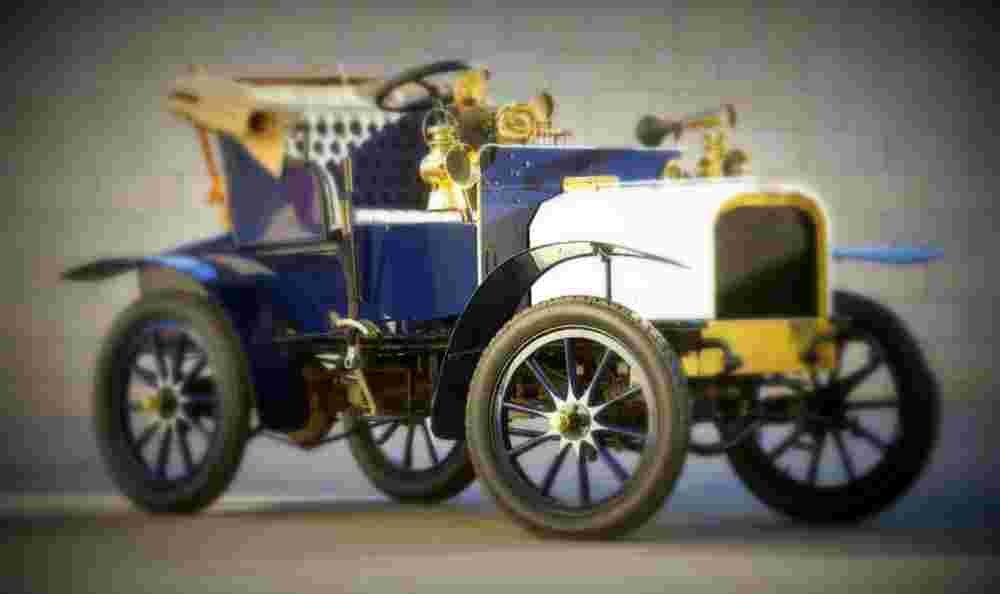 1904 Humber 8 5HP Twin Cylinder Two Seater A4 Photo Print