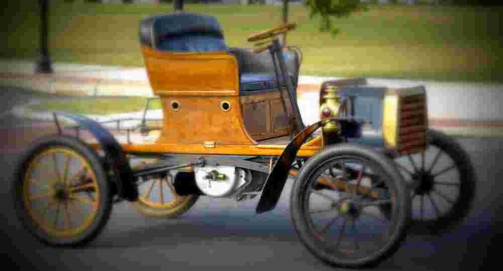 1904 buckmobile twin cylinder 15hp runabout A4 Photo Print