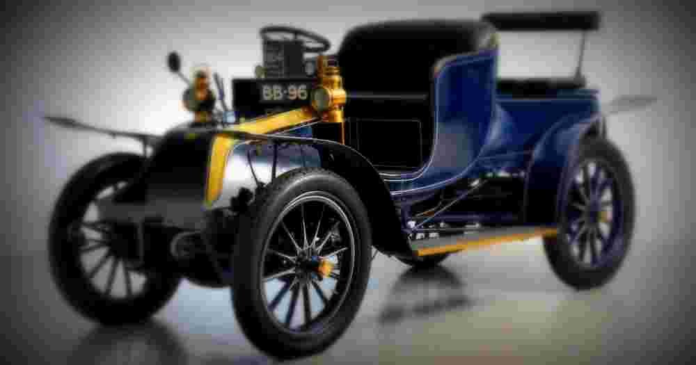 1904 wilson pilcher 12 16hp four cylinder four seat phaeton A4 Photo Print