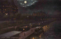  1905 Raphael Tuck Thames Embankment at night A4 Photo Print