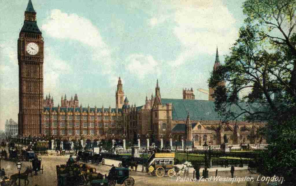  1906 Big Ben & The Houses of Parliament A4 Photo Print