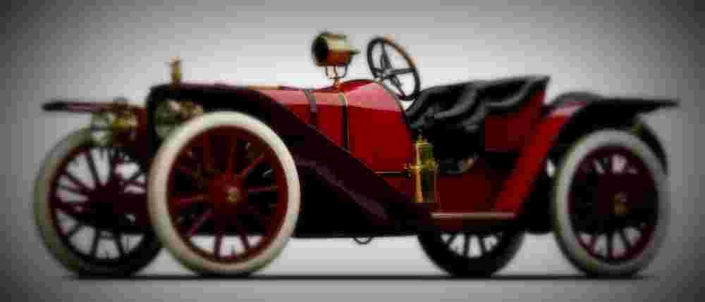 1907 American Underslung 50HP Roadster A4 Photo Print