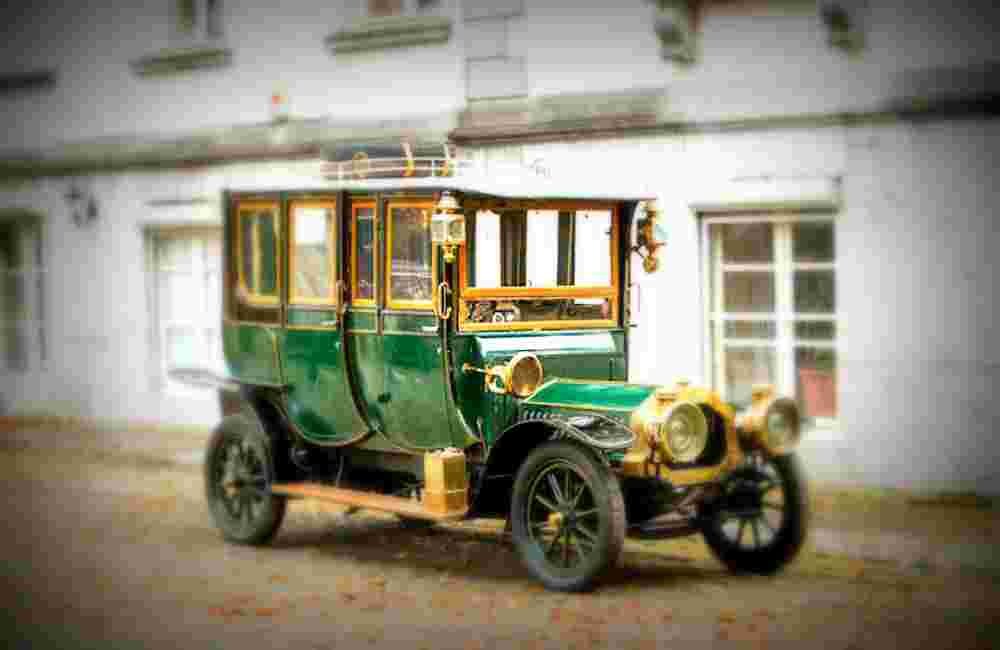 1908 De Dion Bouton Type AX 15H Double Berline A4 Photo Print