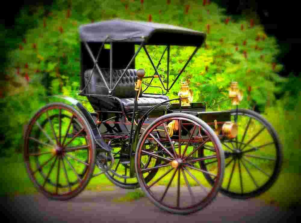 1908 Holsman High Wheel Runabout A4 Photo Print