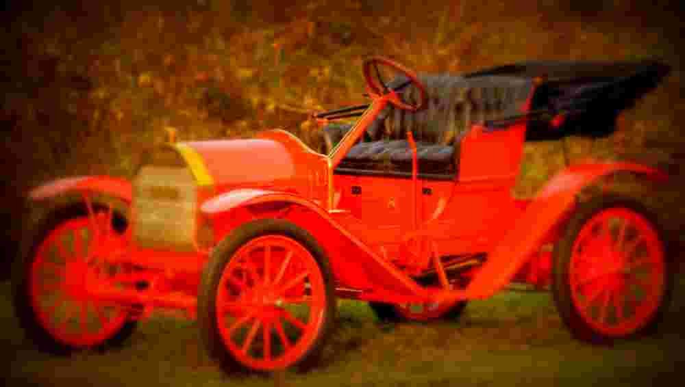 1909 Brush Model B Runabout A4 Photo Print