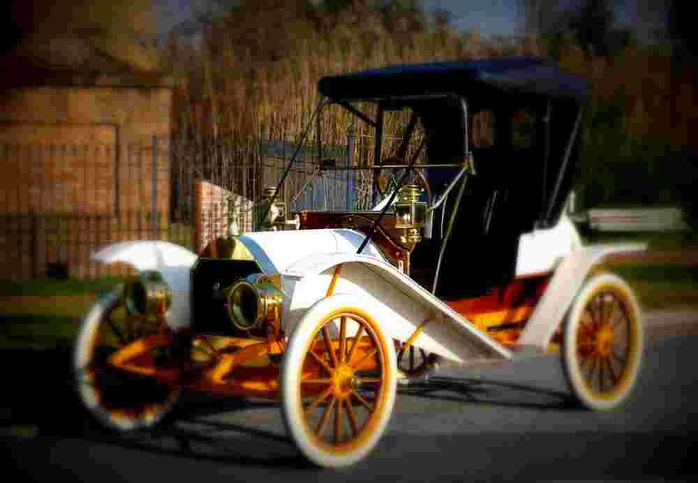 1909 Hupmobile Model 20 Two Passenger Runabout A4 Photo Print