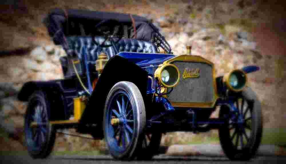 1909 mitchell three seater A4 Photo Print