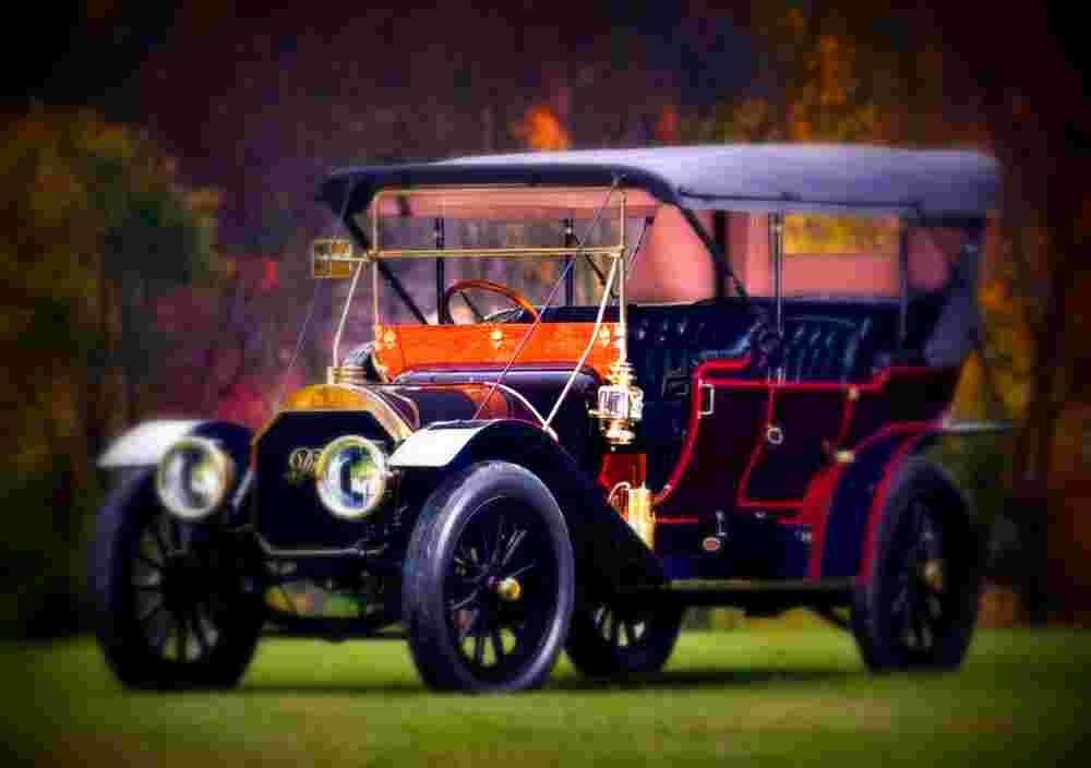 1910 Pierce Arrow 48 SS Seven Passenger Touring A4 Photo Print