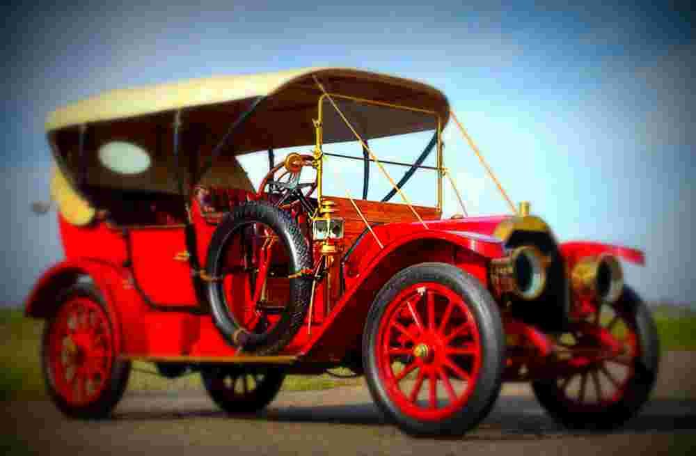 1910 Thomas Flyer Model 6 40 Touring A4 Photo Print