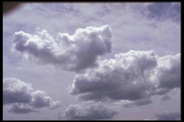 191086 Cumulus With Altostratus Behind It A4 Photo Print