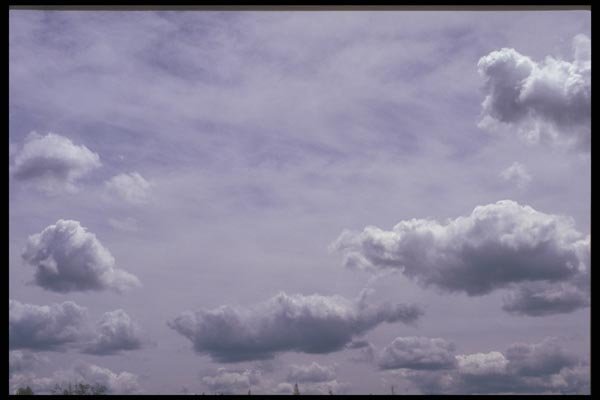 191087 Cumulus With Altostratus Behind It A4 Photo Print