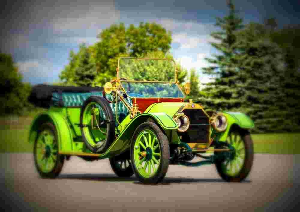 1911 Chalmers Thirty Pony Tonneau A4 Photo Print