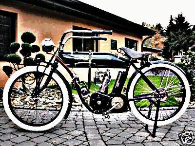1911 Indian 350 motorbike A4 Photo Print
