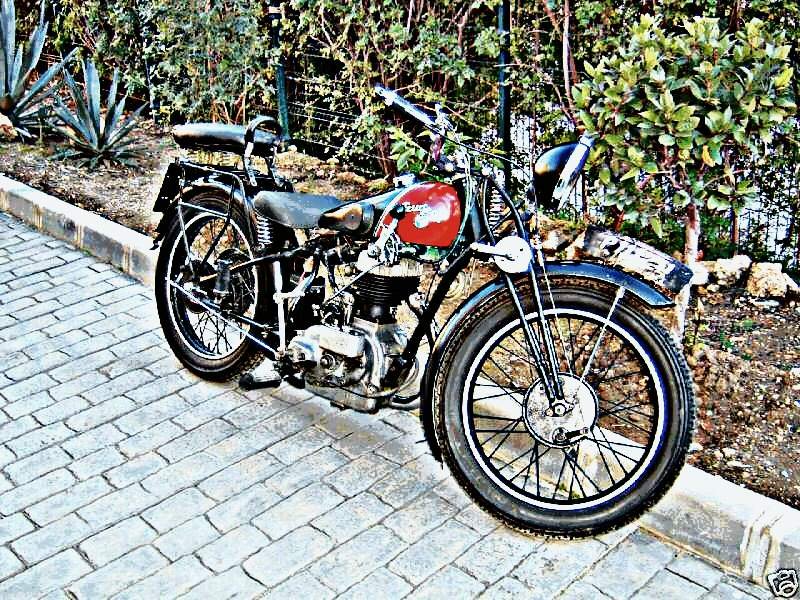 1911 Peugeot P111 motorbike A4 Photo Print