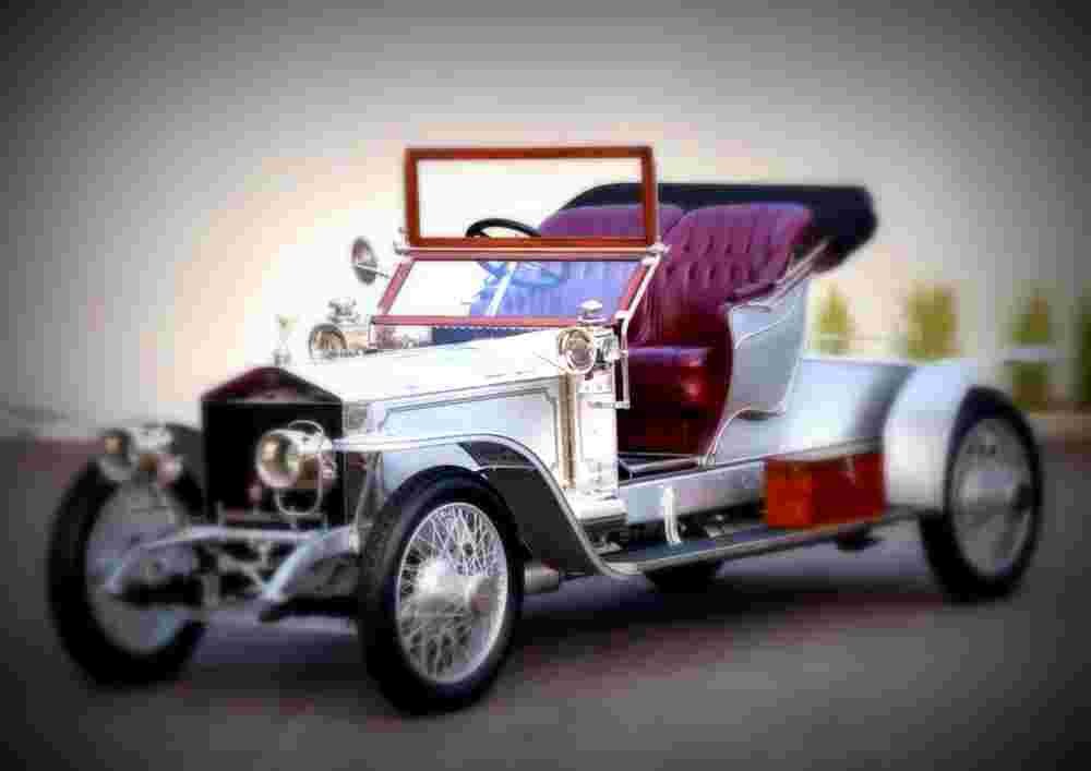 1911 Rolls Royce 4050 HP Silver Ghost Roadster A4 Photo Print